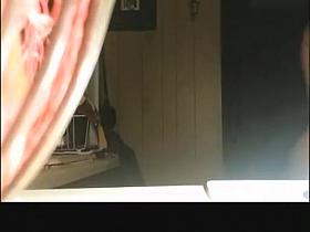 Chubby busty woman secretly filmed topless