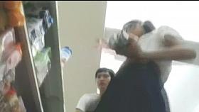 White Upskirt at Hokky, Graha , Surabaya, Indonesia