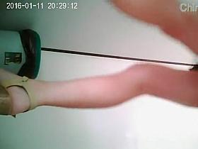 Asian lifts her short skirt and pees