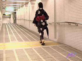 Japanese sharking video with suave gal in a kimono