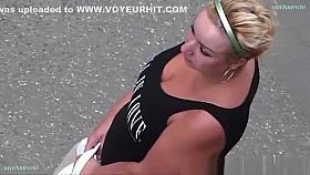 View hidden camera into the neck