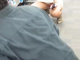 Public Upskirt - Showing Pussy in Store