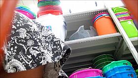 Tanguita rosa en el super.