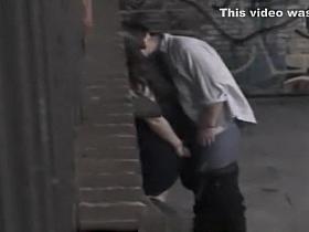 Teen couple spied in the dark place