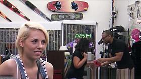 Desperate pawnshop amateur fucked doggystyle