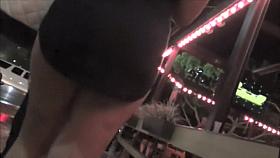 Pissed off girl saw voyeur behind her