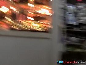 Butt flash up pink petticoat