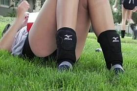 Volleyball Girl Has Sexy Thighs
