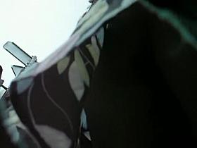 Sexy nude ass up the skirt on the voyeur camera