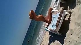 Topless Beach Voyeur Clip Awesome Blonde Girl Filmed