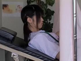 Breast exam and cunt fingering in real gyno voyeur video