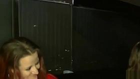 Strippers get sucked off by hungry babes