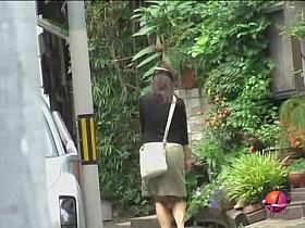 Adoring oriental honey experiences her first street sharking adventure