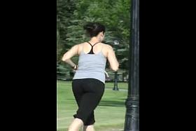 Jiggle Jog Booty Ass Butt Spandex