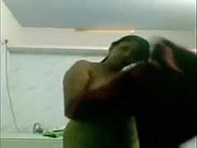 indian college girl bathing