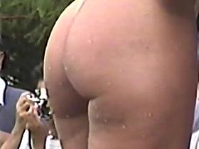 Jiggly Nude Butt Ass Cheeks walking 03