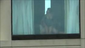 Neighbor window sex is voyeured on my home camera