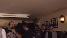 Blonde gets whipped in public underpass