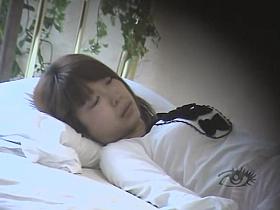 Busty Japanese teen masturbates hard in voyeur video