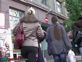 Excellent constricted leggins wazoo video