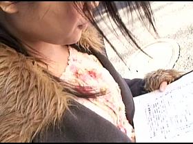 Sexy mature down blouse with Japanese babe