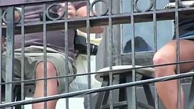 exhibition at the festival upskirt