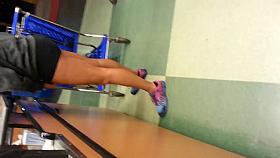 booty shorts (candid)