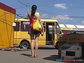 Dark string up dark petticoat