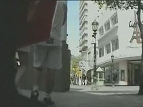 This ass is almost perfect in this white skirt and panties