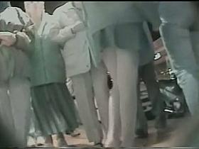 Real upskirt petite blonde teen video