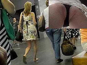 Real upskirt clip will surprise you with awesome butt