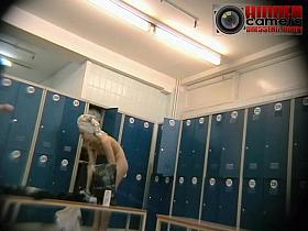 Toned young slut exposed in a free dressing room video