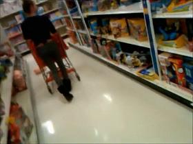 Hot ass of a gorgeous shopper
