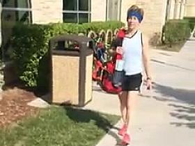 Gym black bulge milf watches