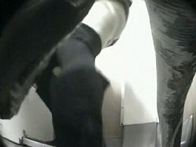 Nice and hot girl on voyeur toilet video