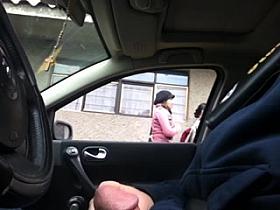 Flashing in the car 12