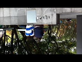 Foreign girl in thong