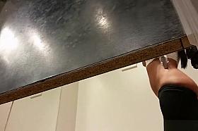 Small boobs girl spied in changing room