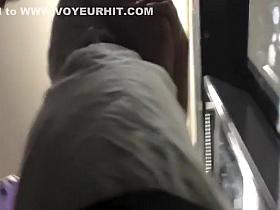 Pussy slip of dancing rave girl