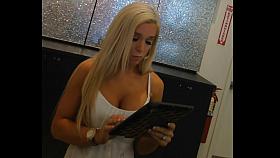 Down-top Of Gorgeous Blonde